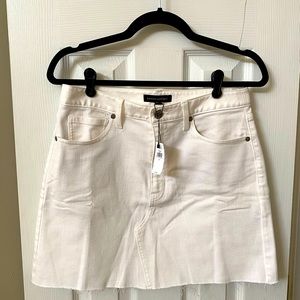 NWT Banana Republic White Denim Skirt